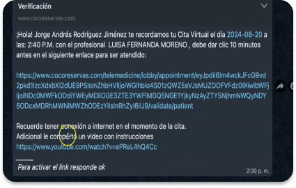 Gestión y recordatorios